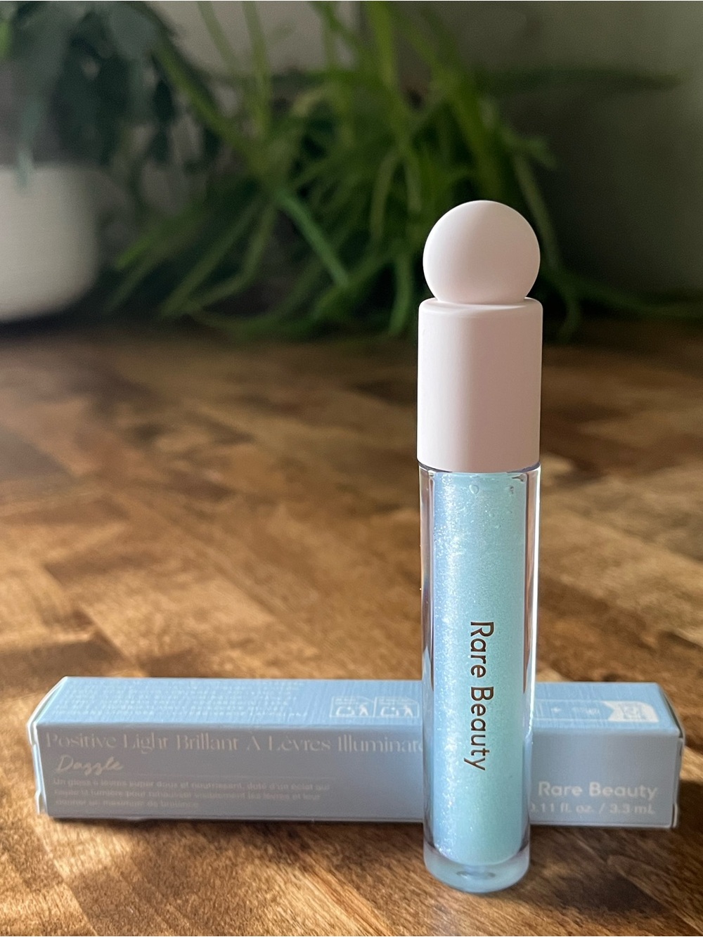 Rare Beauty Light-Reflecting Lip Gloss — Shimmery Blue